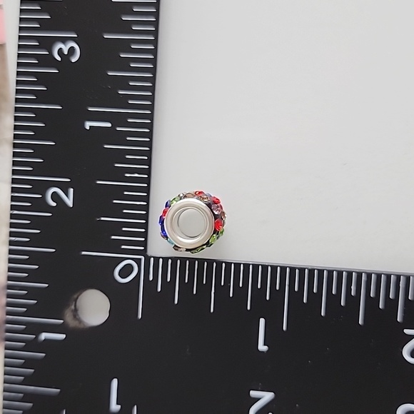 Rainbow Gem Charm set Will FIT Pandora European Systems - Picture 7 of 8